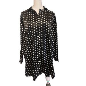 Vintage Victoria's Secret Gold Label Y2K Polka Dot Tunic/Mini Dress/Chamise